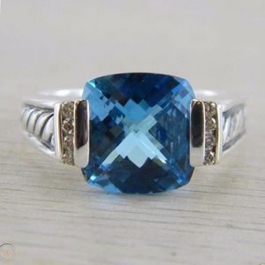 David Yurman London Blue Topaz Ring